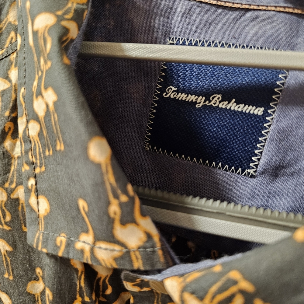 TOMMY BAHAMA Men’s XXL Flamingo short sleeve button down